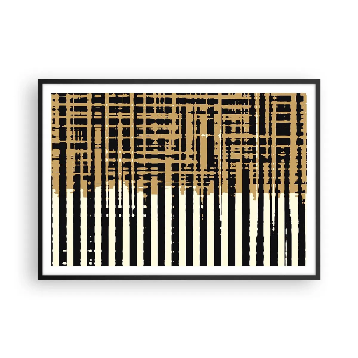 Poster in een zwarte lijst - Architecturale abstractie - 100x70 cm