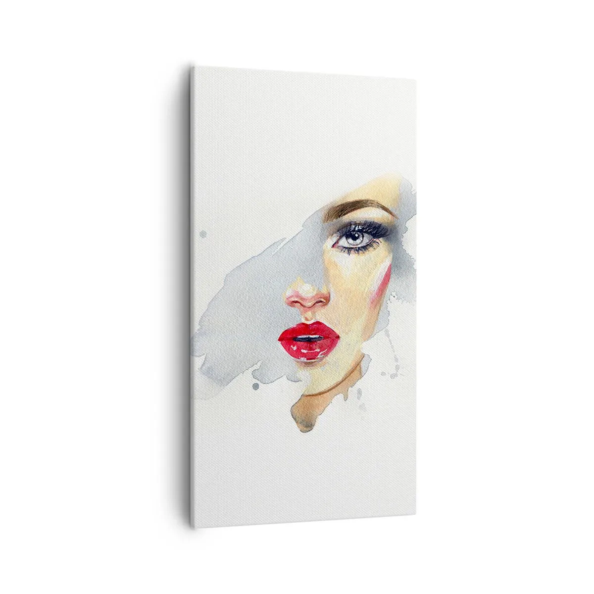 Schilderen op canvas - Weerspiegeld in een druppel water - 55x100 cm