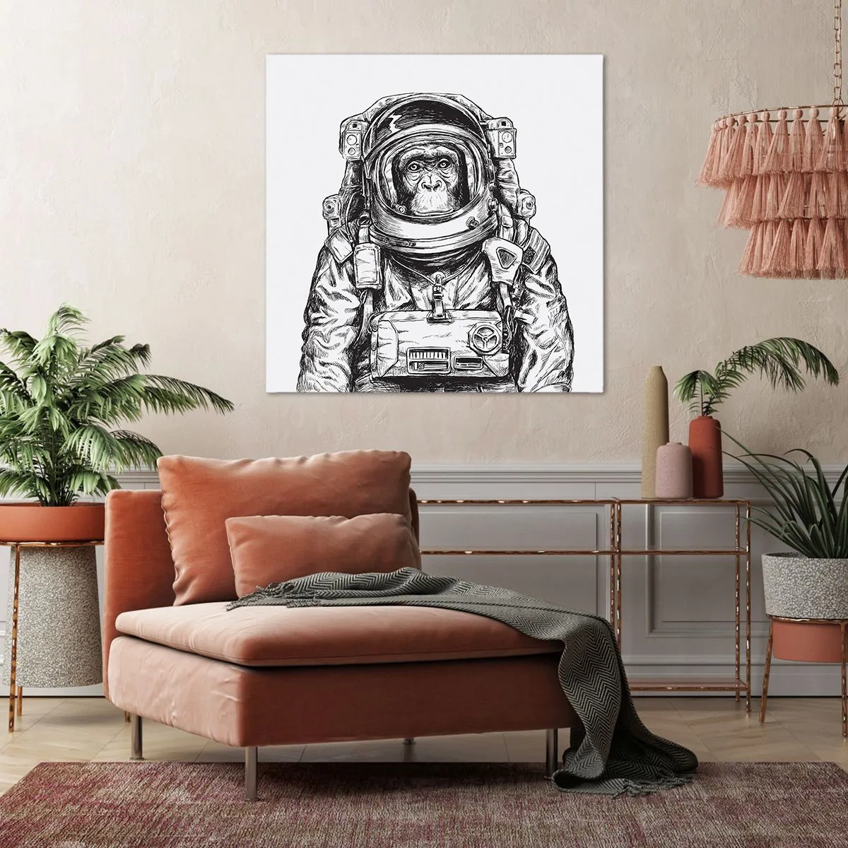 Schilderen op canvas - Alternatieve evolutie - 70x70 cm