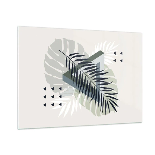 Schilderen op glas - Natuur en geometrie - twee orden? - 100x70 cm