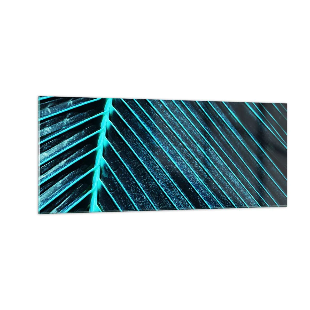 Schilderen op glas - Groene textuur - 100x40 cm