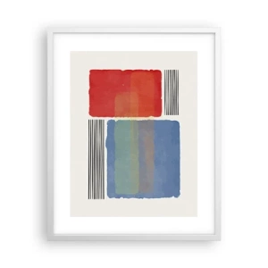 Poster in een witte lijst - De geest en de letter van de geometrie - 40x50 cm