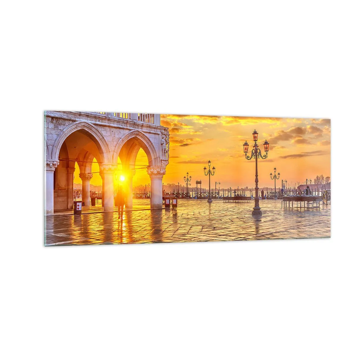 Schilderen op glas - Waar is iedereen? - 100x40 cm