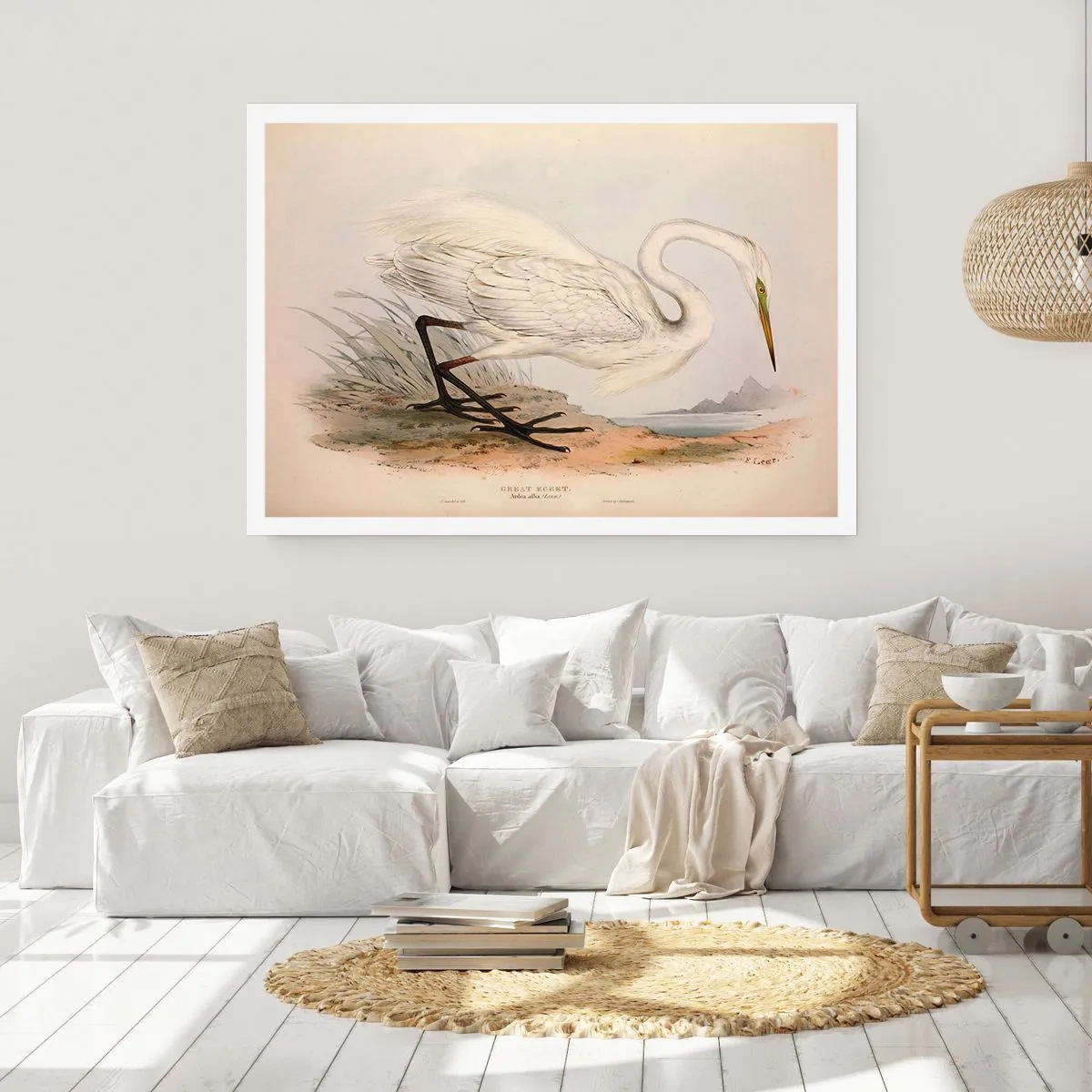 Poster - Dame op de biezen - 100x70 cm