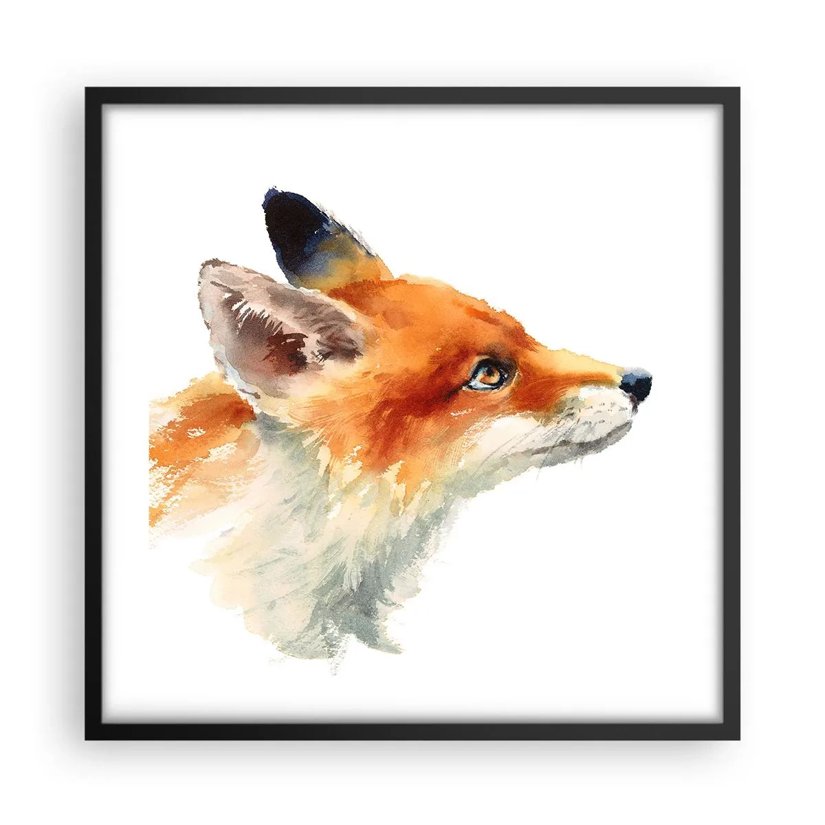 Poster in een zwarte lijst - Je kunt nooit voorzichtig genoeg zijn - 50x50 cm