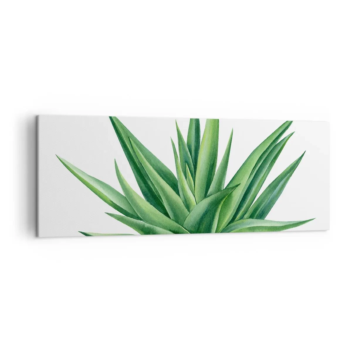 Schilderen op canvas - Groen – kracht – leven - 140x50 cm