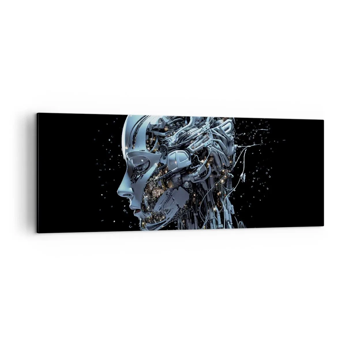 Schilderen op canvas - Technologie is een vrouw - 140x50 cm