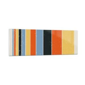 Schilderen op glas - Muzieknotatie - 90x30 cm