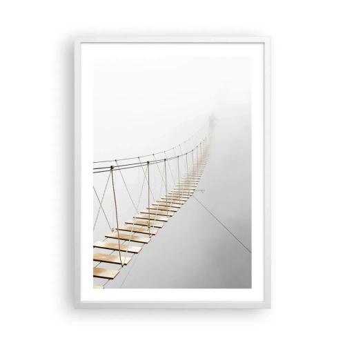 Poster in een witte lijst - Waar zal het je brengen? - 50x70 cm