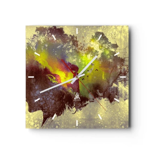 Wandklok - Klok - Moeder Natuur - 30x30 cm