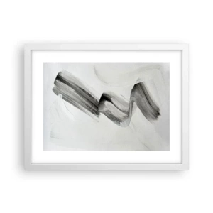 Poster in een witte lijst - Terloops voor de lol - 40x30 cm