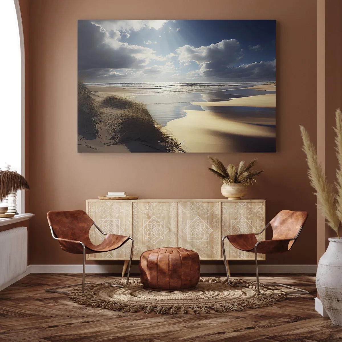 Schilderen op canvas - Strand, wild strand - 100x70 cm