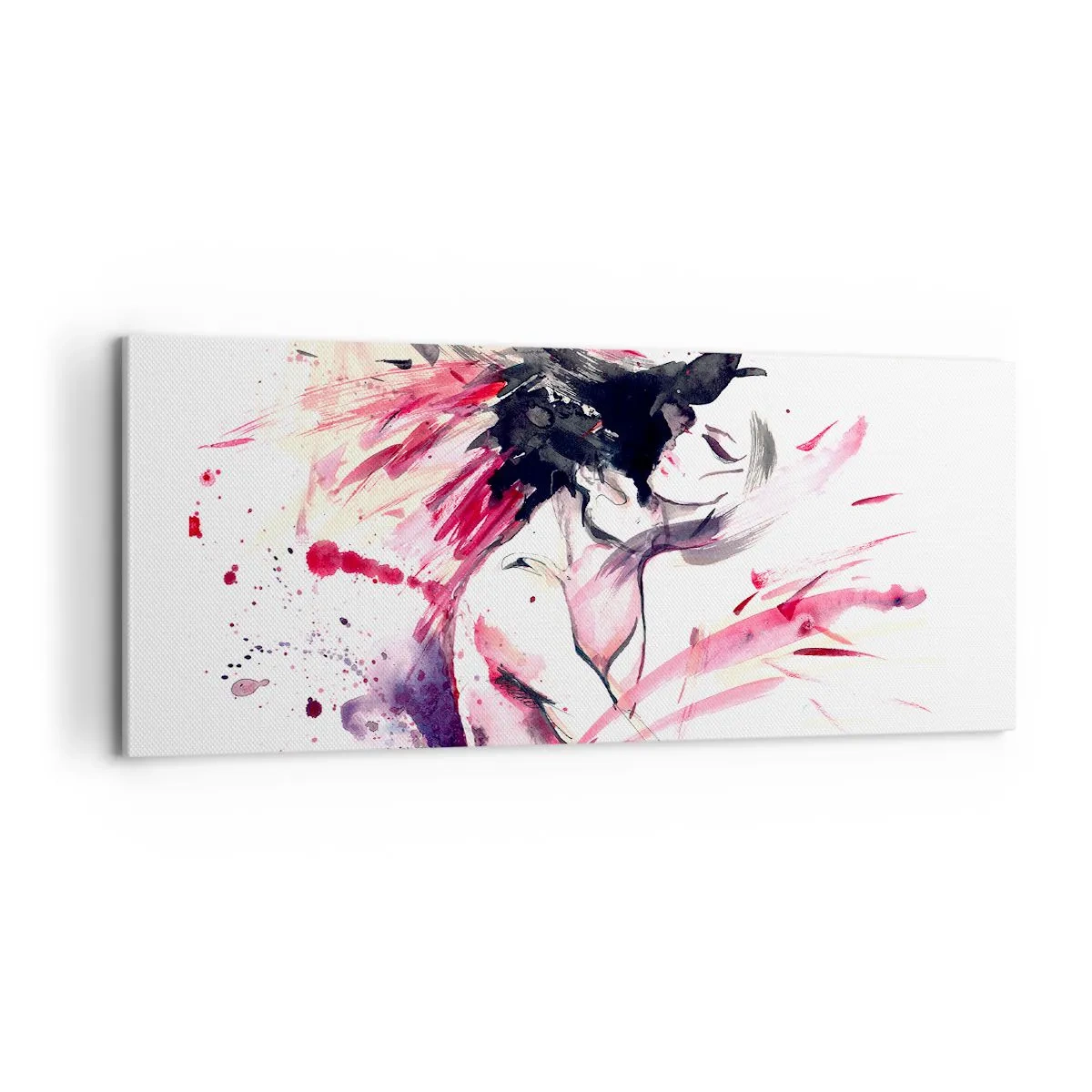 Schilderen op canvas - Een liefdesvervulling - 100x40 cm