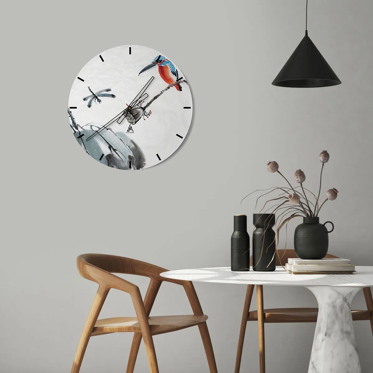 Wandklok - Klok - Het leven van de weide - 30x30 cm