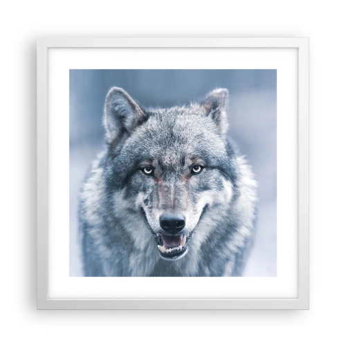 Poster in een witte lijst - Ga jij de uitdaging aan? - 40x40 cm