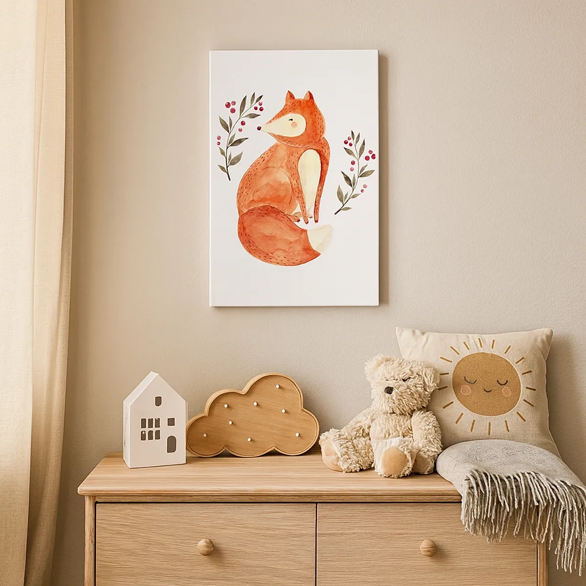 Schilderen op canvas - Kleine roodharige - 50x70 cm