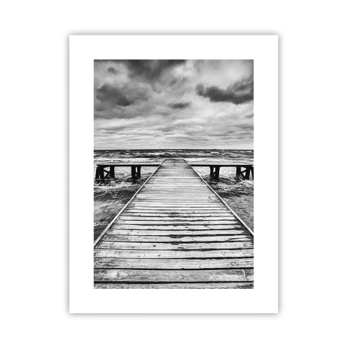 Poster - Ik wacht tot de wind wegjaagt... - 30x40 cm