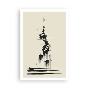 Poster - Overhaaste abstractie - 61x91 cm