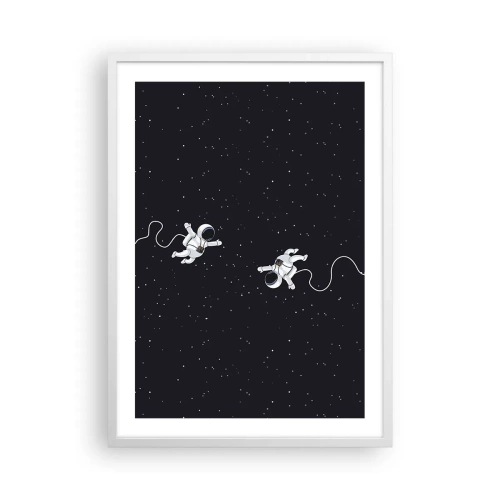 Poster in een witte lijst - Kosmische dans - 50x70 cm