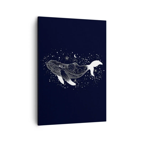 Schilderen op canvas - In de oceaan van het universum - 50x70 cm