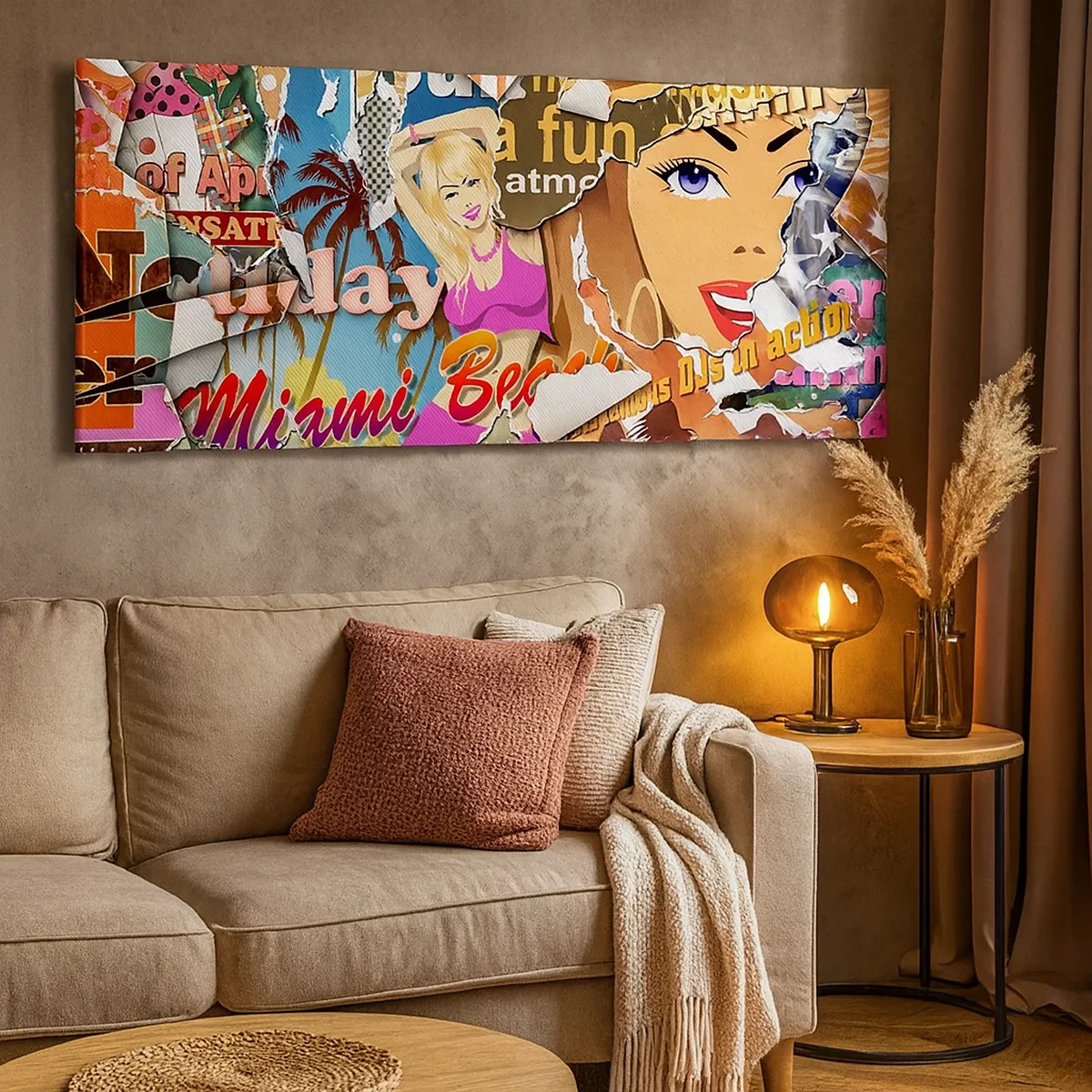 Schilderen op canvas - Zomerse flashbacks - 30x30 cm