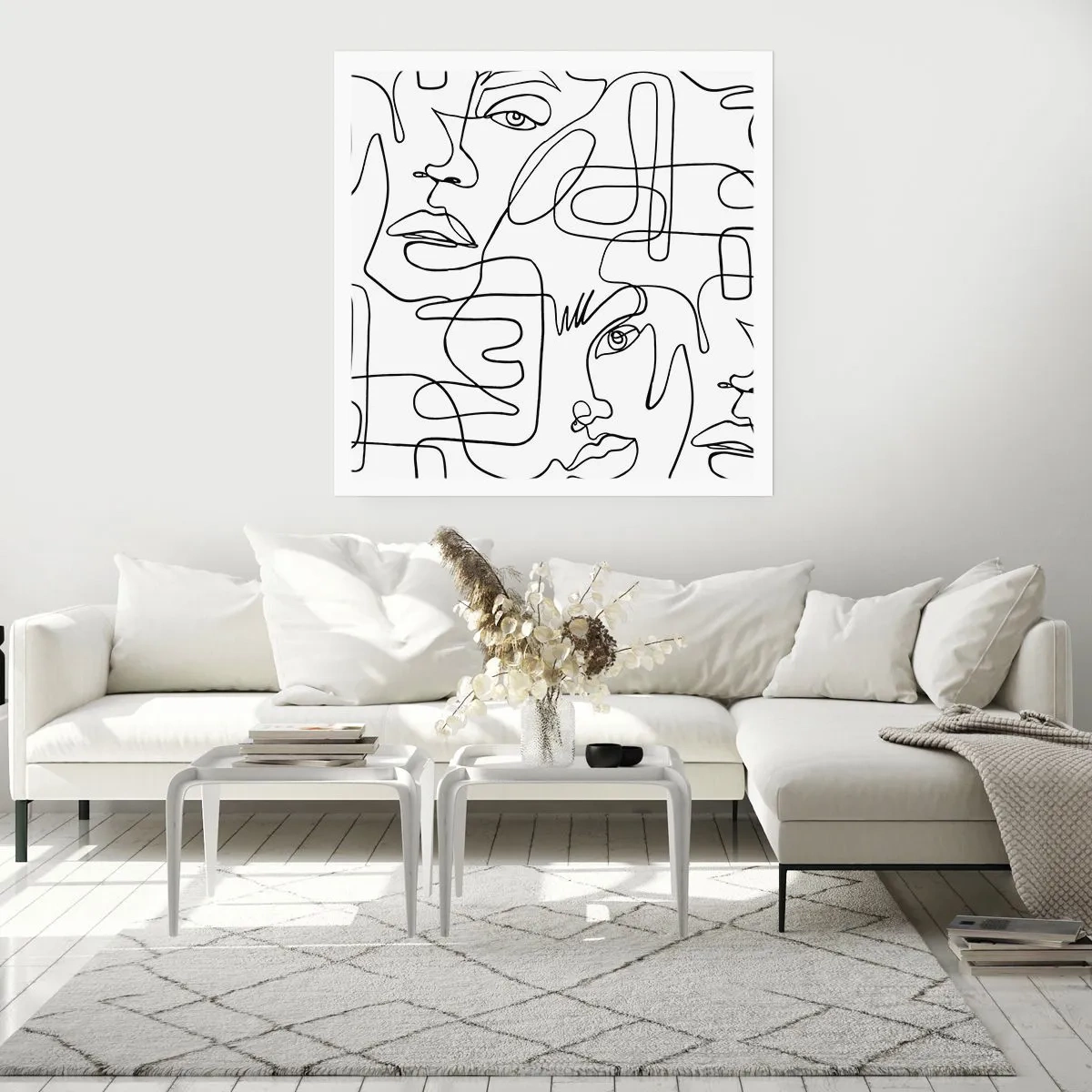 Poster - In verwarde emoties - 60x60 cm