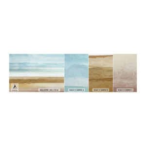 Fotobehang Monster Zelfklevend Deluxe Sticker - Troost - Abstractie, Kust, Strand - 100x30 cm