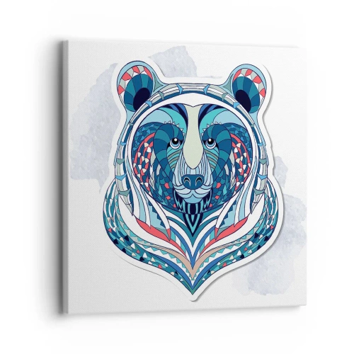 Schilderen op canvas - Eviva Groenlandia! - 30x30 cm