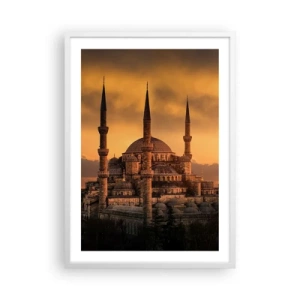 Poster in een witte lijst - God is geweldig - 50x70 cm