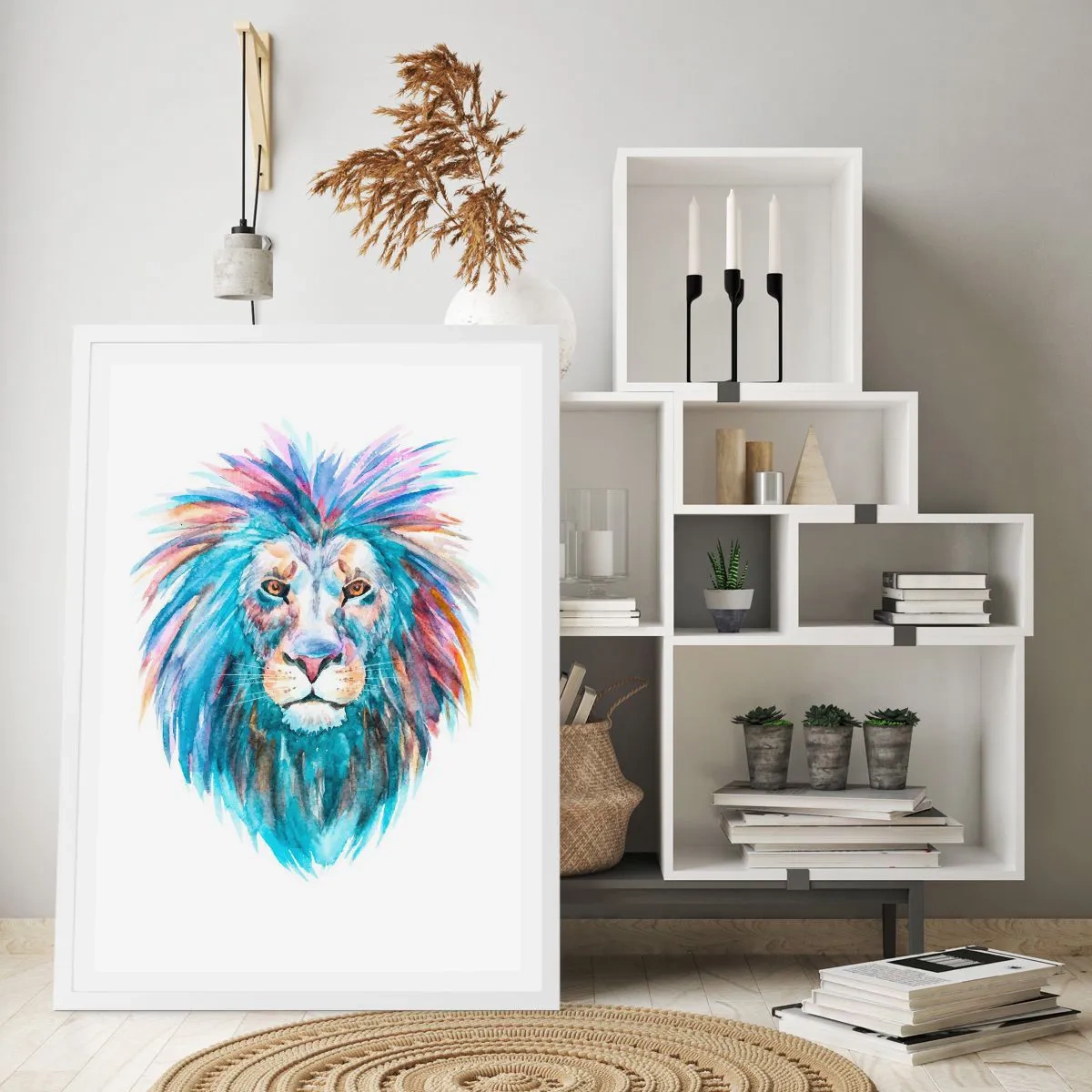 Poster in een witte lijst - Een opwindende uitstraling - 70x100 cm