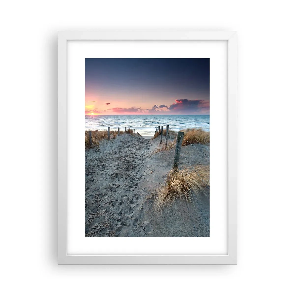 Poster in een witte lijst - Je liet een regenboog van licht stralend... - 30x40 cm