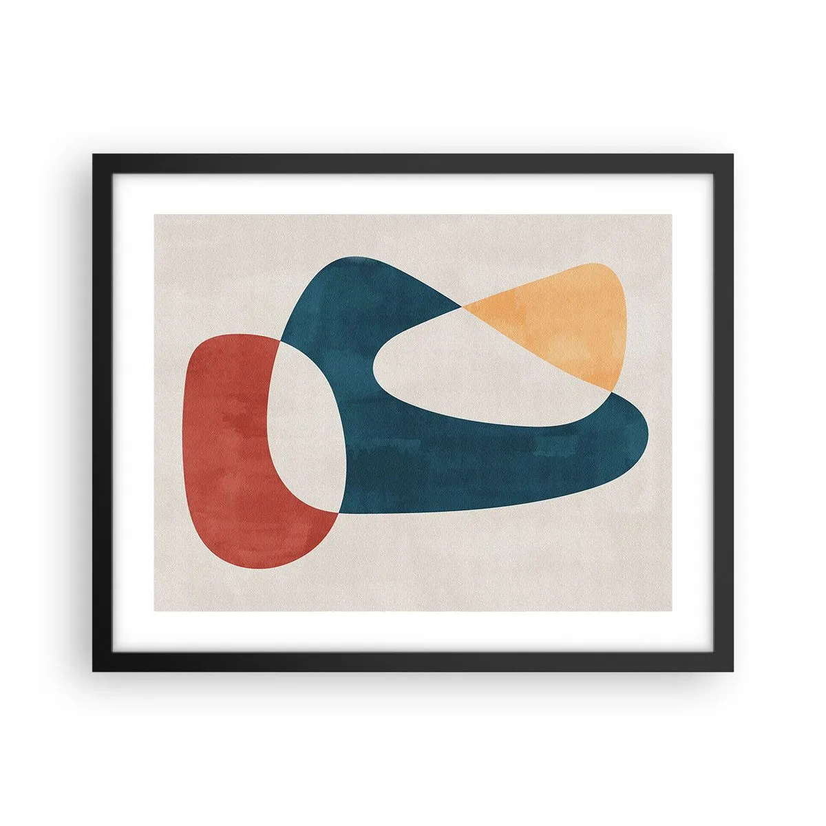 Poster in een zwarte lijst - Invloeden en metamorfoses - 50x40 cm