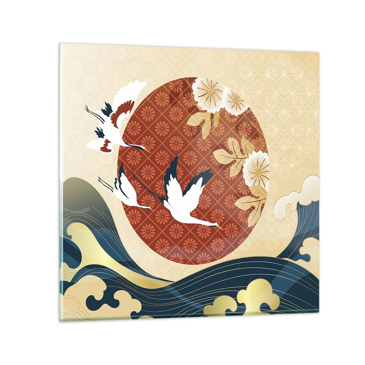 Schilderen op glas - Japans sprookje - 40x40 cm