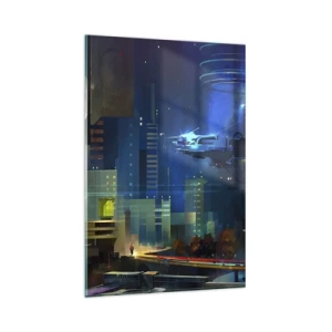Schilderen op glas - In de nabije toekomst - 80x120 cm