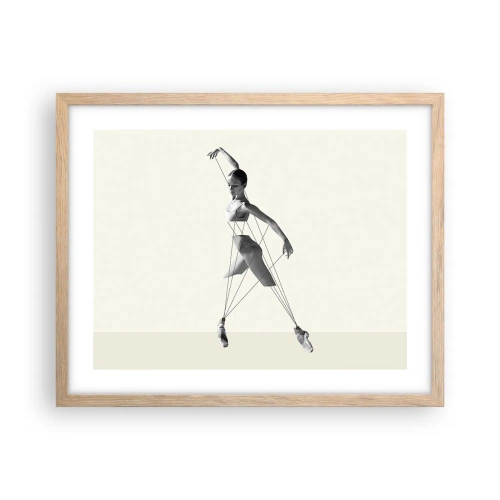 Een poster in een licht eiken lijst - In het theater van de wereld - 50x40 cm