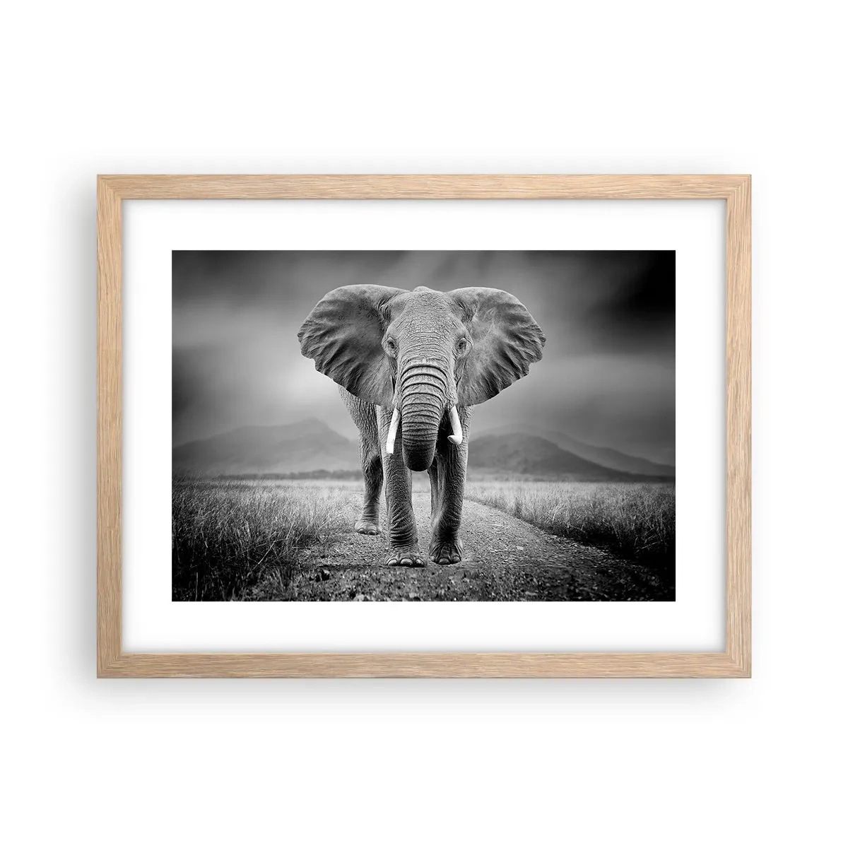 Een poster in een licht eiken lijst - De gastheer heet je welkom - 40x30 cm