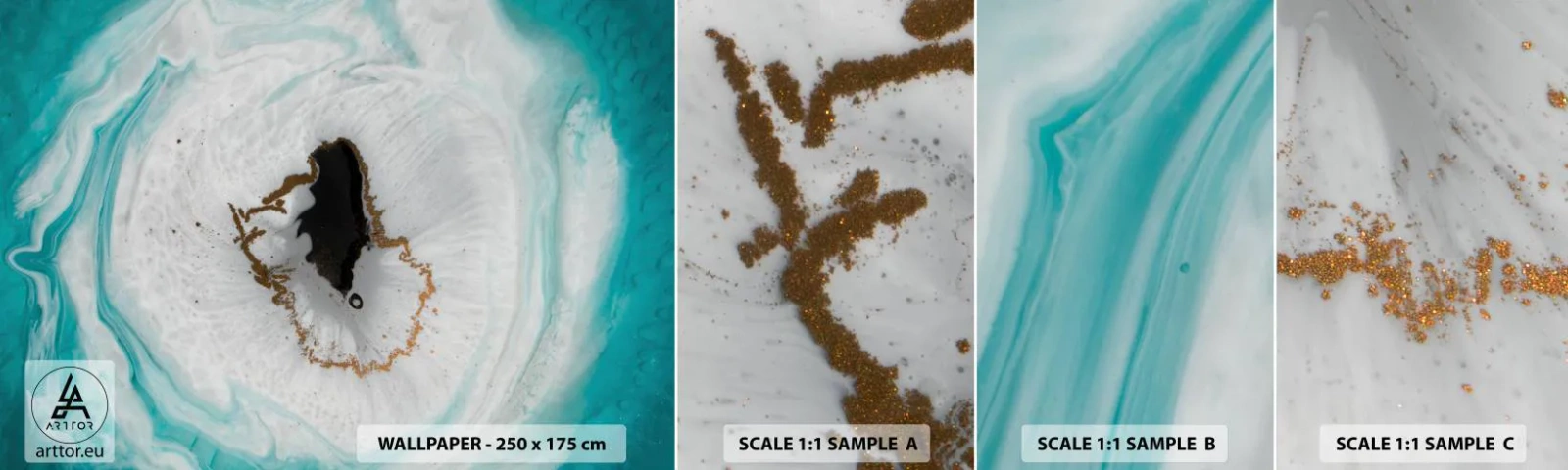Fotobehang Staaltje Standard Eco - Binnendringen - Abstractie, Deel, Steen - 100x30 cm