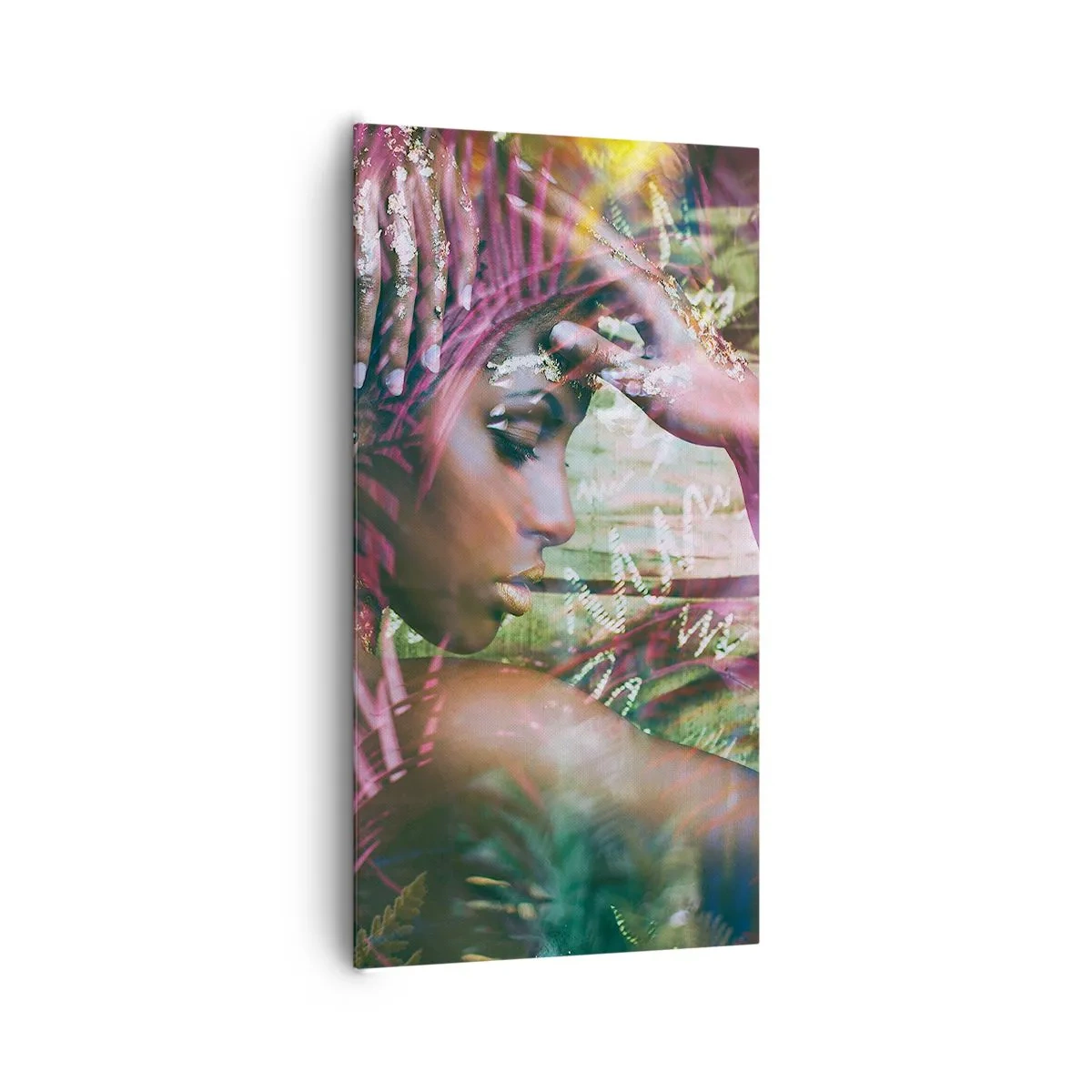 Schilderen op canvas - Moeder Natuur in de jungle - 65x120 cm