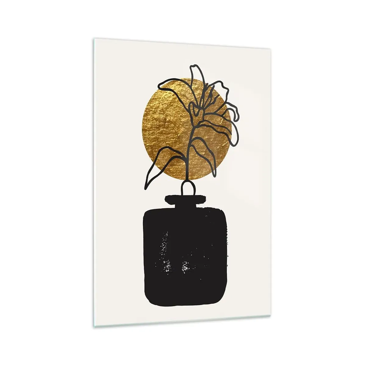 Schilderen op glas - Schoonheid is goud waard - 70x100 cm