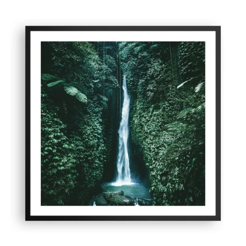 Poster in een zwarte lijst - Tropische spa - 60x60 cm