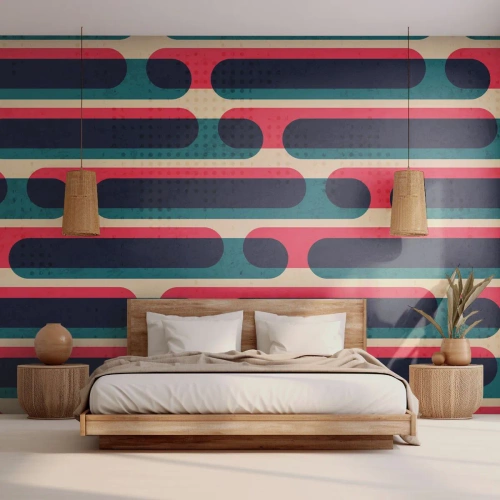 Zelfklevend Fotobehang Deluxe Sticker - In de diepte en vooruit - Abstractie, Deel, Moderne kunst - 150x105 cm