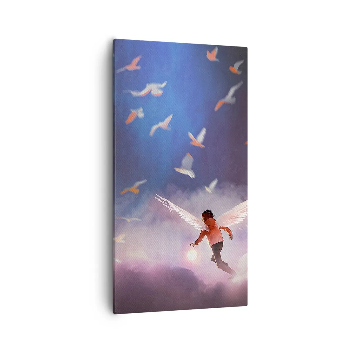 Schilderen op canvas - Je hebt verbeeldingskracht en moed nodig - 55x100 cm