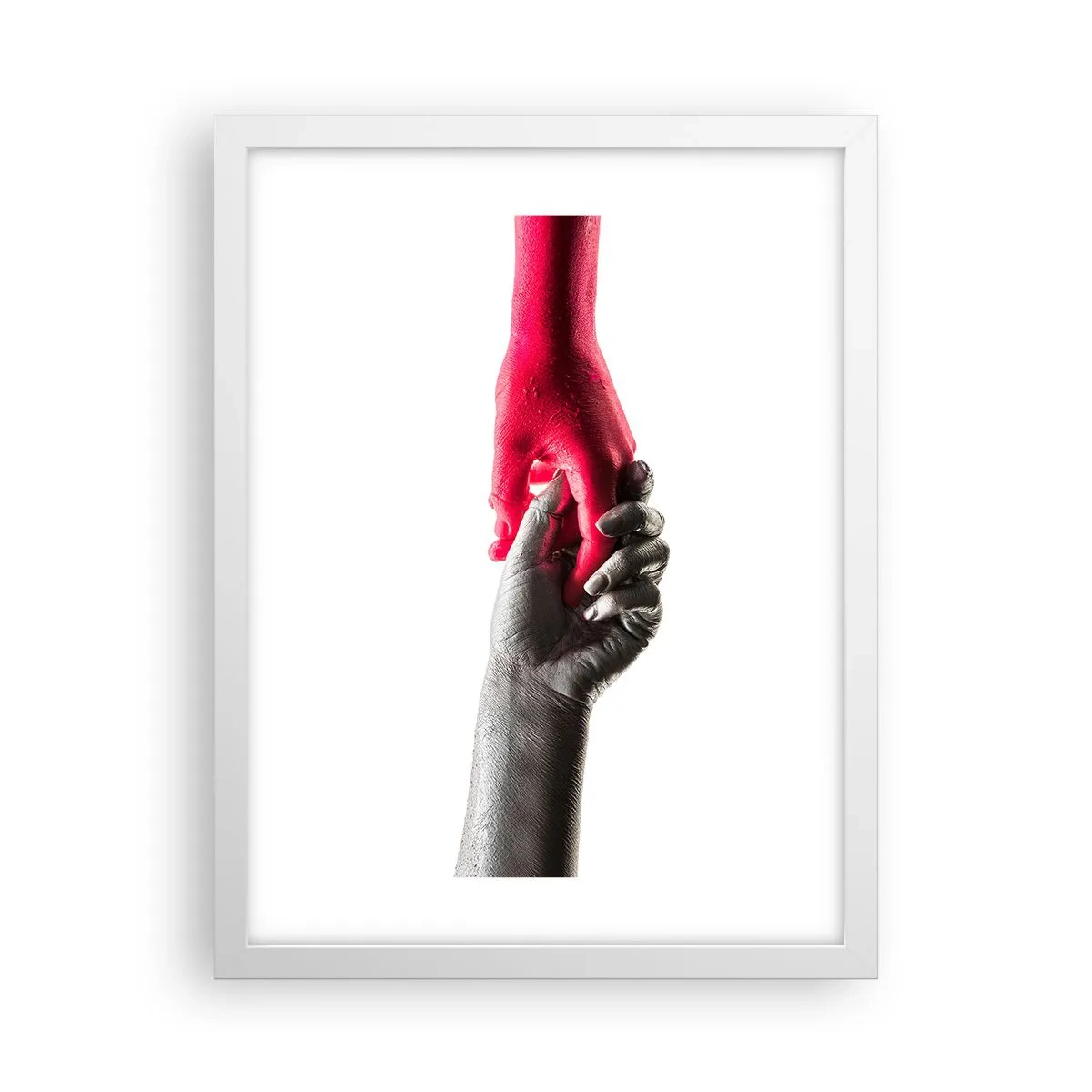 Poster in een witte lijst - Samen, hoewel anders - 30x40 cm