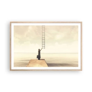 Een poster in een licht eiken lijst - Een magische reis - 91x61 cm