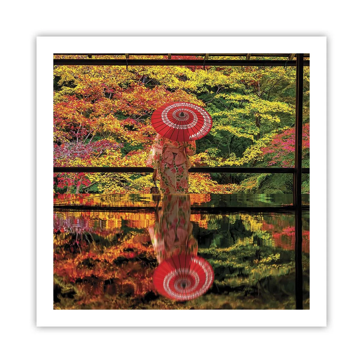 Poster - In de tempel van de natuur - 60x60 cm