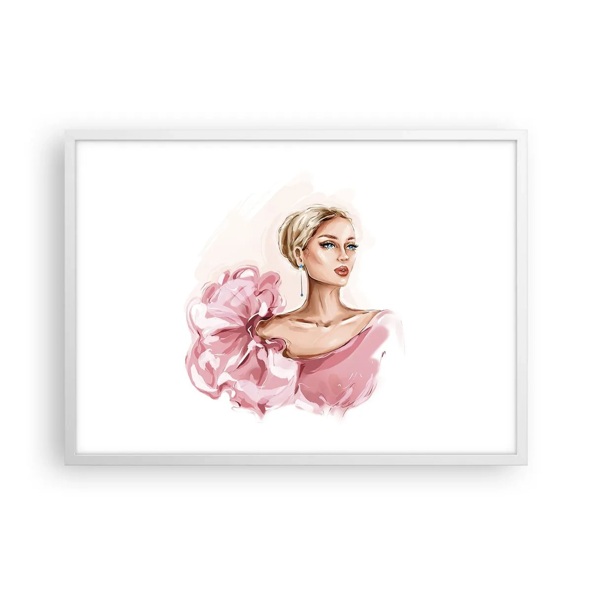 Poster in een witte lijst - Hoe geschilderd... - 70x50 cm