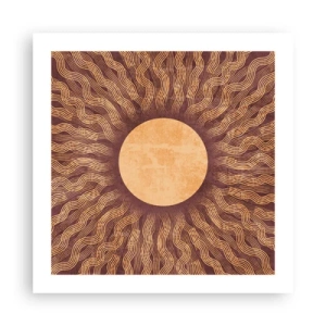 Poster - Zon icoon - 50x50 cm