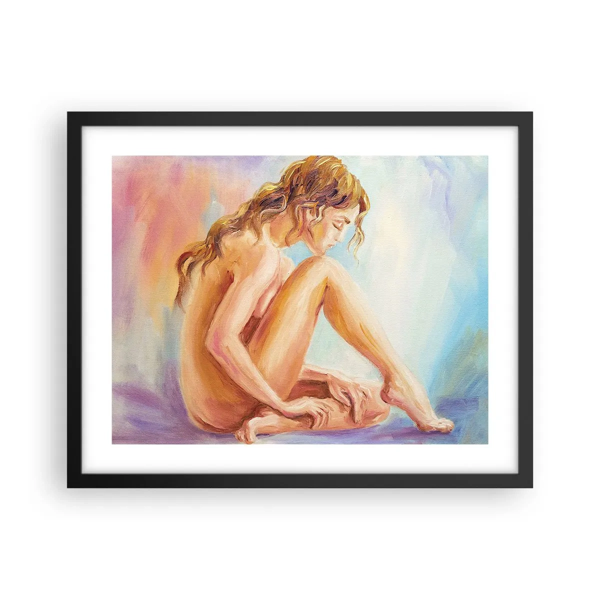 Poster in een zwarte lijst - De daad van de jeugd - 50x40 cm