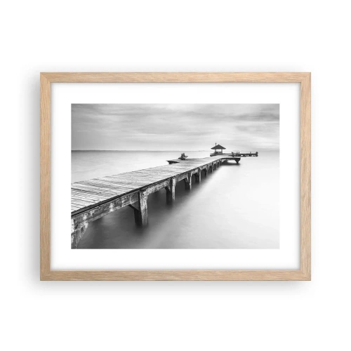 Een poster in een licht eiken lijst - In de verte - 40x30 cm