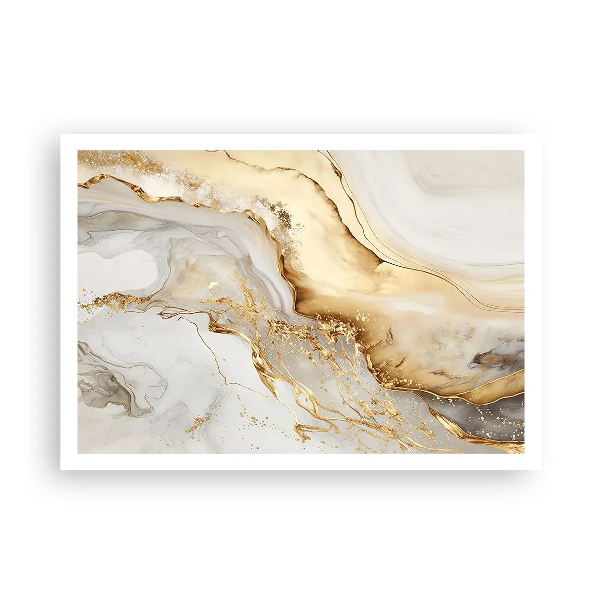 Poster - Abstractie: schoonheid en goedheid - 100x70 cm